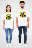 Black Label Society Baskılı Unisex Beyaz Oversize Tişört