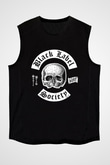 Black Label Society Baskılı Unisex Siyah Kolsuz Tişört