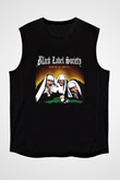 Black Label Society Baskılı Unisex Siyah Kolsuz Tişört