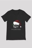 Black Label Society Baskılı Unisex Siyah V Yaka Tişört