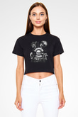 Black Label Society Siyah  Crop Top Tişört