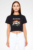 Black Label Society Siyah Crop Top Tişört