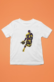 Black Mamba Baskılı Beyaz Unisex Beyaz Çocuk Tişört - Tshirt