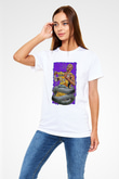 Black Mamba Baskılı Unisex Beyaz Tişört - Tshirt
