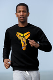 Black Mamba Baskılı Unisex Siyah Sweatshirt
