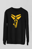 Black Mamba Baskılı Unisex Siyah Sweatshirt