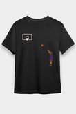 Black Mamba Baskılı Unisex Siyah Tişört - Tshirt