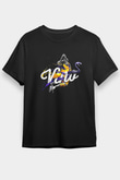 Black Mamba Baskılı Unisex Siyah Tişört - Tshirt