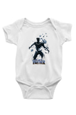Black Panther Beyaz Bebek Body - Zıbın