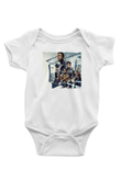 Black Panther Beyaz Bebek Body - Zıbın