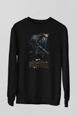 Black Panther Siyah Unisex Sweatshirt