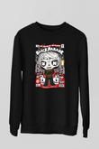 Black Parade Baskılı Unisex Siyah Sweatshirt