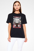 Black Parade Baskılı Unisex Siyah Tişört