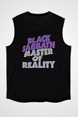 Black Sabbath Baskılı Unisex Siyah Kolsuz Tişört