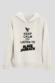 Black Sabbath Beyaz Unisex Kapşonlu Sweatshirt