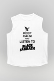 Black Sabbath Beyaz Unisex Kolsuz Tişört