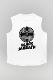 Black Sabbath Beyaz Unisex Kolsuz Tişört