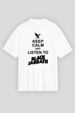 Black Sabbath Beyaz Unisex Oversize Tişört T-Shirt