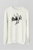 Black Sabbath Beyaz Unisex Sweatshirt