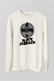 Black Sabbath Beyaz Unisex Sweatshirt