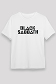 Black Sabbath Beyaz Unisex Tişört T-Shirt - TişörtFabrikası