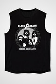 Black Sabbath Heaven And Earth Siyah Unisex Kolsuz Tişört