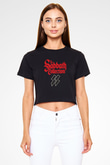 Black Sabbath Siyah Crop Top Tişört