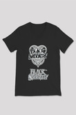 Black Sabbath Siyah Unisex V Yaka Tişört T-Shirt