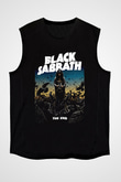 Black Sabbath The End Beyaz Unisex Kolsuz Tişört