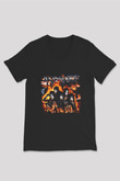 Black Veil Brides Baskılı Unisex Siyah V Yaka Tişört