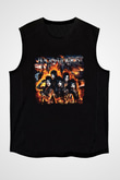 Black Veil Brides Baskılı Unisex Siyah Kolsuz Tişört