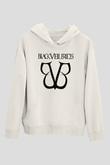 Black Veil Brides Beyaz Unisex Kapşonlu Sweatshirt
