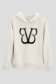 Black Veil Brides Beyaz Unisex Kapşonlu Sweatshirt