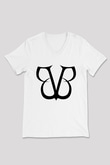Black Veil Brides Beyaz Unisex V Yaka Tişört T-Shirt