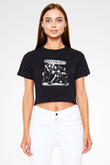 Black Veil Brides Siyah Crop Top Tişört