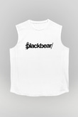 BlackBear Beyaz Unisex Kolsuz Tişört