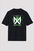 Blasterjaxx Siyah Unisex Oversize Tişört T-Shirt