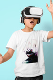Bleach Baskılı Beyaz Unisex Beyaz Çocuk Tişört - Tshirt