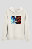 Bleach Baskılı Beyaz Unisex Hoodie