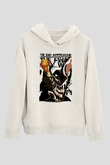 Bleach Baskılı Beyaz Unisex Hoodie