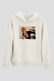 Bleach Baskılı Beyaz Unisex Hoodie
