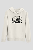Bleach Baskılı Beyaz Unisex Hoodie