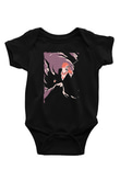 Bleach Baskılı Unisex Siyah Bebek Body - Zıbın