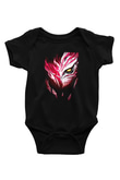 Bleach Baskılı Unisex Siyah Bebek Body - Zıbın