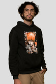 Bleach Baskılı Unisex Siyah Hoodie