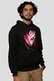 Bleach Baskılı Unisex Siyah Hoodie