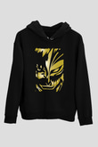 Bleach Baskılı Unisex Siyah Hoodie