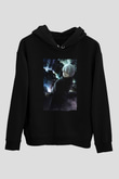 Bleach Baskılı Unisex Siyah Hoodie