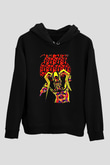 Bleach Baskılı Unisex Siyah Hoodie