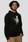 Bleach Baskılı Unisex Siyah Hoodie